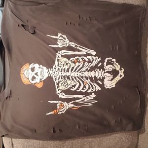 Skeleton Rocker Cut off Tee